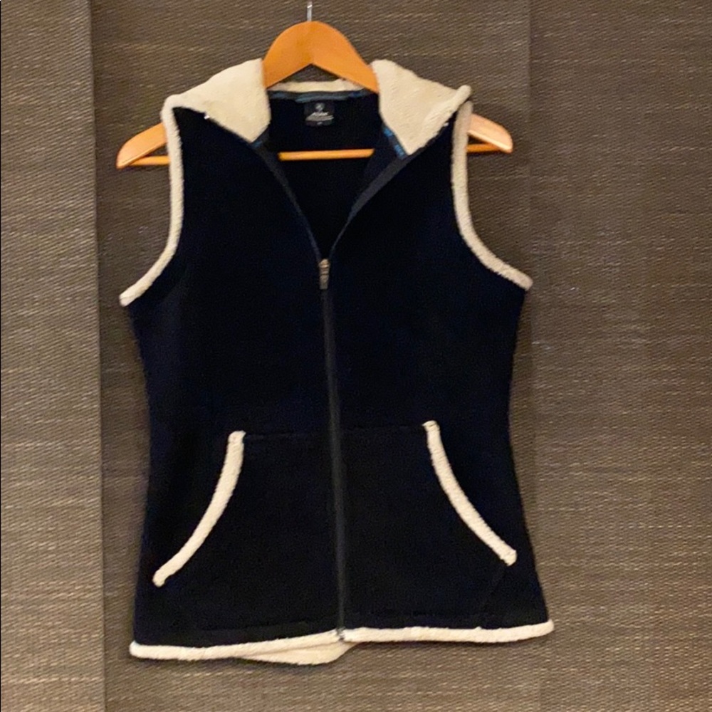 Kuhl Black Fleece Zip Vest with Hood